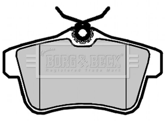 BORG & BECK stabdžių trinkelių rinkinys, diskinis stabdys BBP2095
